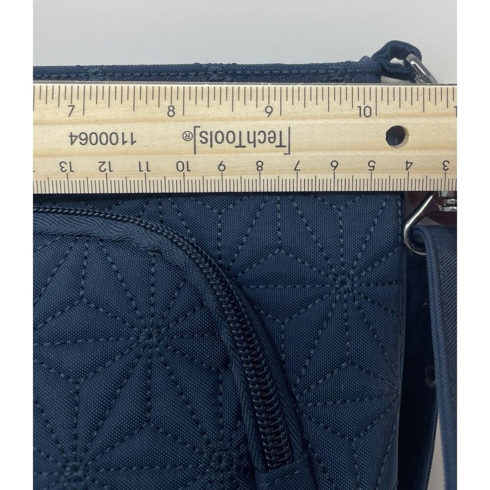 Lug Blue Nylon Lightweight Crossbody Purse Diamond Quilted Small - Picture 7 of 8